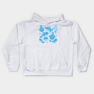 Whale Shark Friends Kids Hoodie